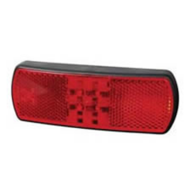 Durite 0-171-05 Red LED Rear Marker & Reflex Reflector Lamp with Superseal Plug - 12/24V PN: 0-171-05